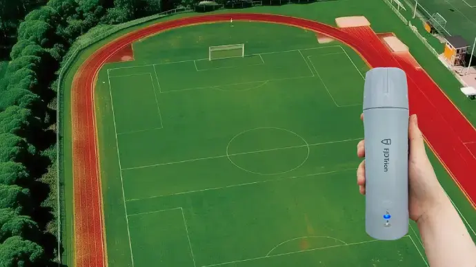 Handheld marker to map field painting robot FJD PaintMaster Mini by USSC