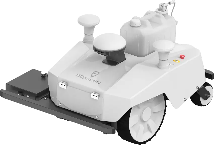 Book a demo of the FJD PaintMaster Pro sports field striping robot